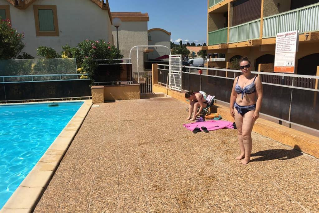 Location Gruissan, Studio, piscine, parking privé Esterno foto